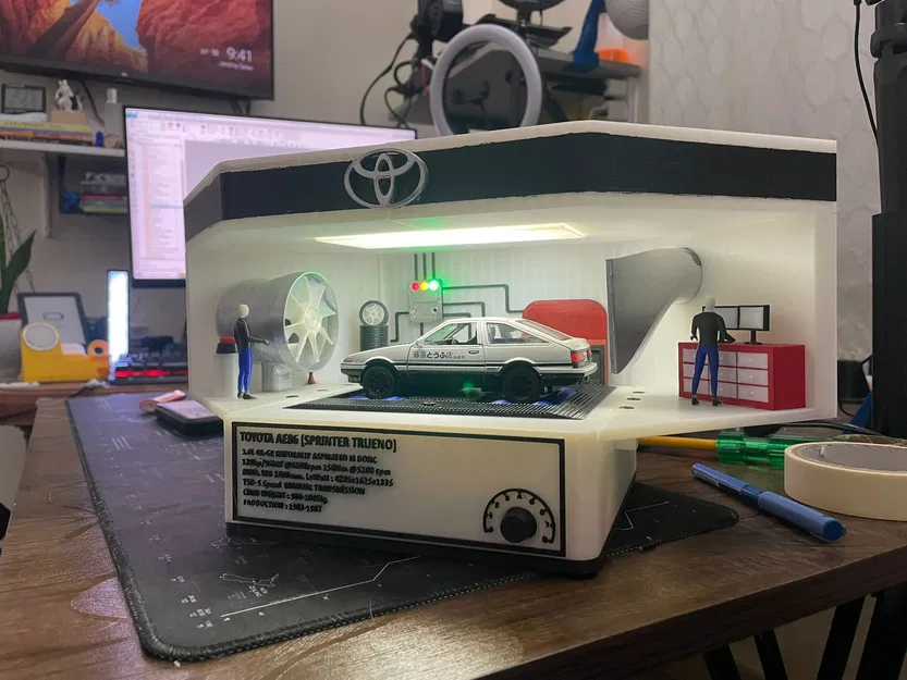 Diorama Dyno AE86 1:32 chức năng: Engine Sound & Wind Tunnel - Image 4