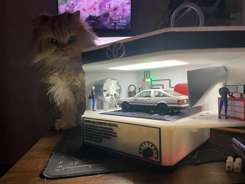 Diorama Dyno AE86 1:32 chức năng: Engine Sound & Wind Tunnel - Image 8