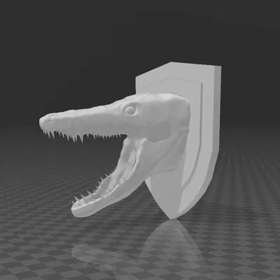 Đầu Khủng Long 3D - Trang Trí Tường Độc Đáo