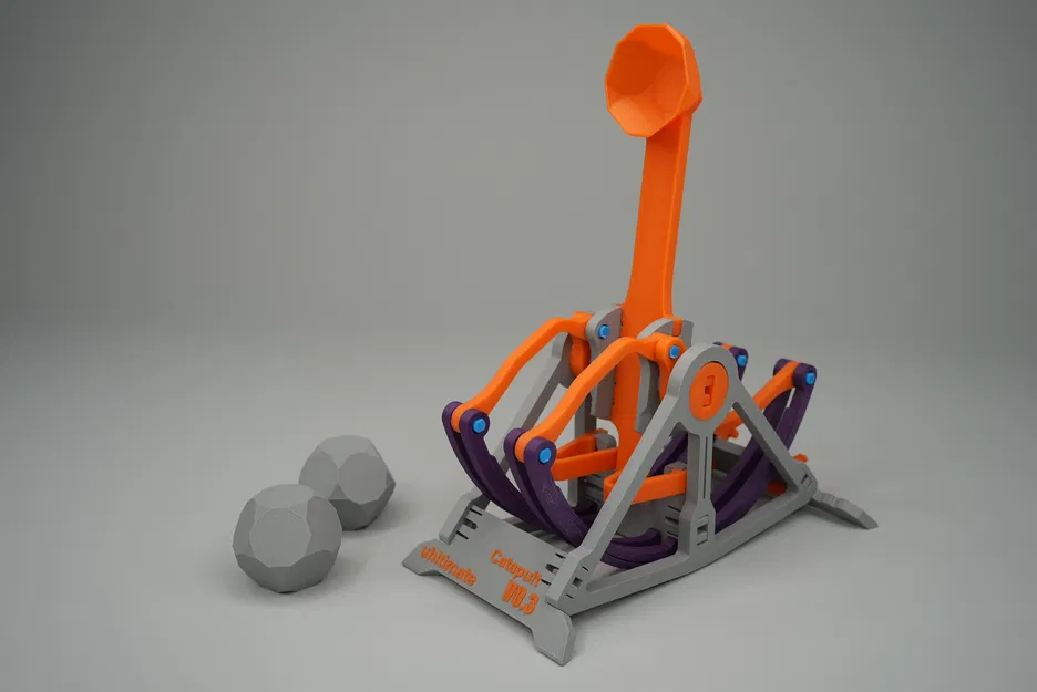 Catapult (mẫu snap-fit) in 3D - Image 1