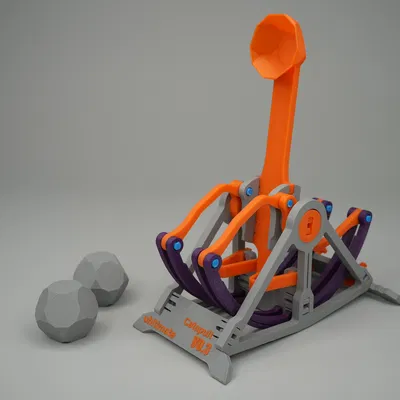 Catapult (mẫu snap-fit) in 3D