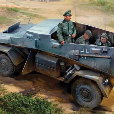 Mô Hình LEGO Xe Bọc Thép Panzerwagen Sd.Kfz. 247