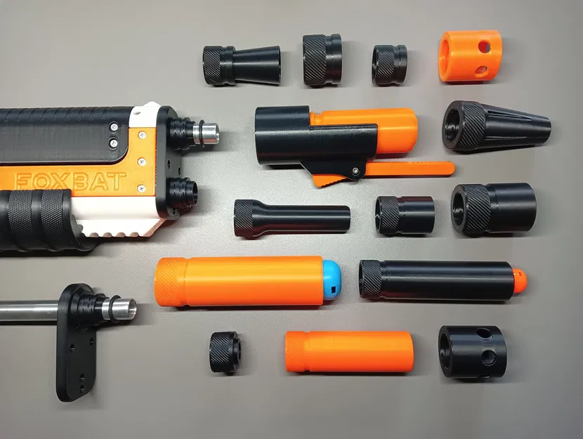 Hệ thống đầu nòng ren FOXBAT (vặn barrel attachment trực tiếp lên blaster) - Image 1