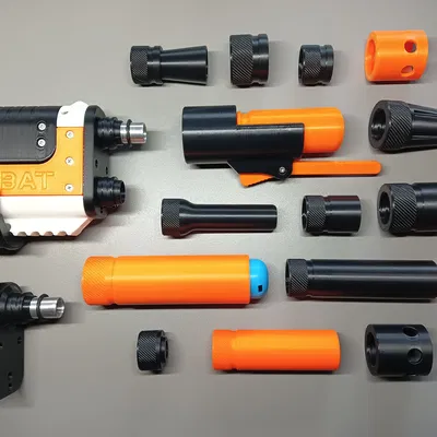 Hệ thống đầu nòng ren FOXBAT (vặn barrel attachment trực tiếp lên blaster)