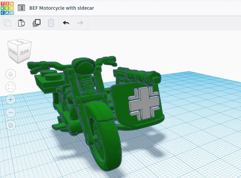 Mô Hình Xe Máy Quân Đội BEF Lego Tự Lắp Ráp - Image 2