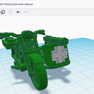 Mô Hình Xe Máy Quân Đội BEF Lego Tự Lắp Ráp