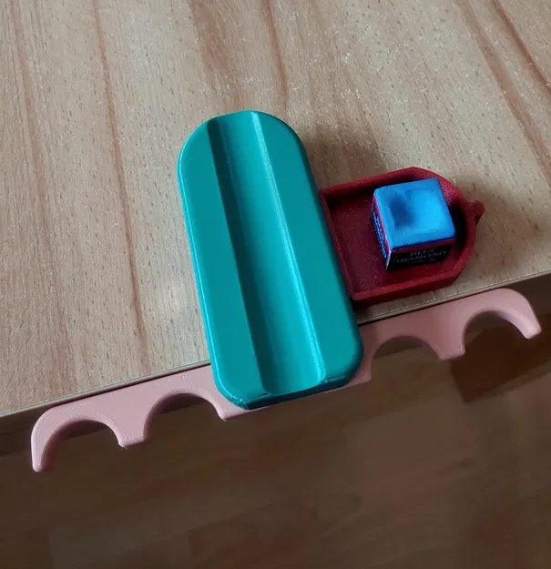 Giá đỡ cơ gấp gọn kèm khay đựng phấn nam châm (Foldable CueHolder) - Image 2