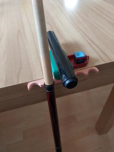 Giá đỡ cơ gấp gọn kèm khay đựng phấn nam châm (Foldable CueHolder) - Image 3