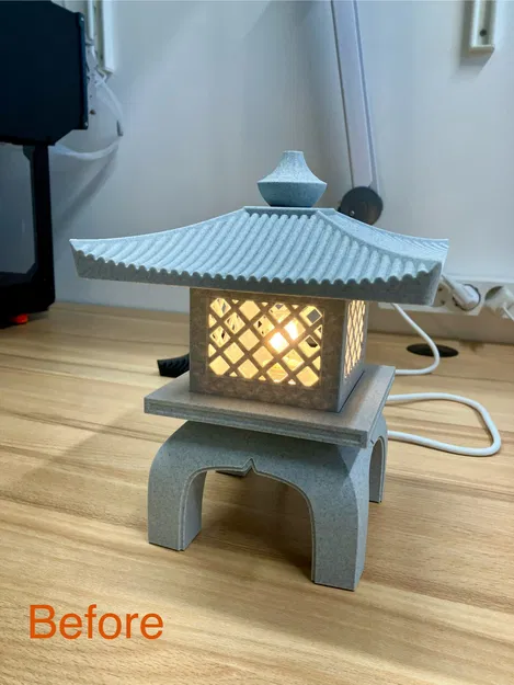 Diffuser cho Đèn Lồng Vườn Nhật (Japanese Garden Lantern Lamp) - Image 2