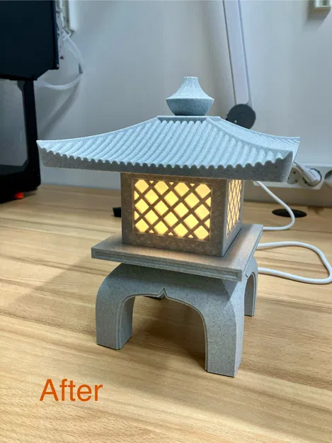 Diffuser cho Đèn Lồng Vườn Nhật (Japanese Garden Lantern Lamp) - Image 3