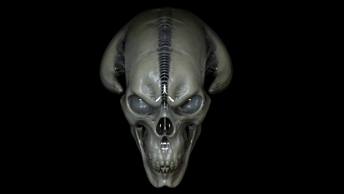 Đầu Lâu Alien 3D - Mô Hình Đáng Sợ Cho Dân Khoa Học Viễn Tưởng - Image 2