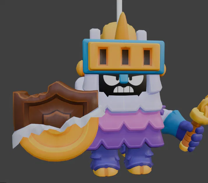 Mô Hình 3D Ash Piñata Brawl Stars - Bản In Sắc Nét - Image 1