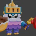 Mô Hình 3D Ash Piñata Brawl Stars - Bản In Sắc Nét - Thumbnail 2