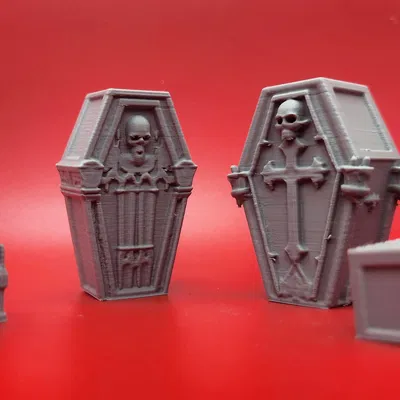 Mô Hình Quan Tài Ma Cà Rồng 4 Cái - Đồ Trang Trí & Phụ Kiện Game Nhập Vai