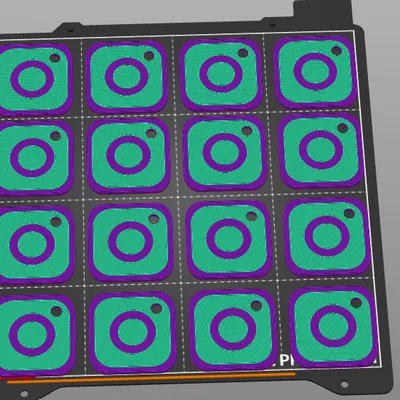 Móc khóa Instagram NFC - Chia sẻ kết nối chỉ bằng một chạm