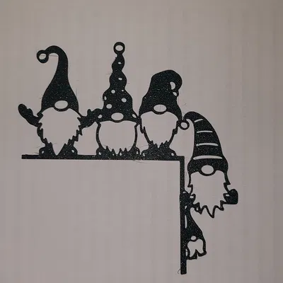 Trang Trí Góc Cửa Sổ Gnome 3D Độc Đáo