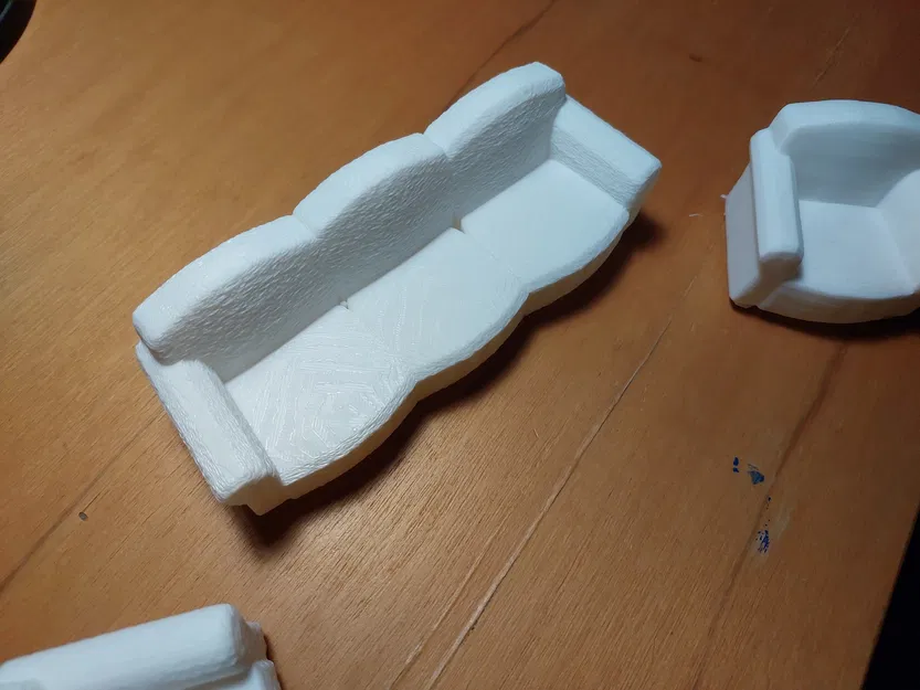 Ghế sofa Diva (Diva couch) mini cho nhà búp bê - Image 2