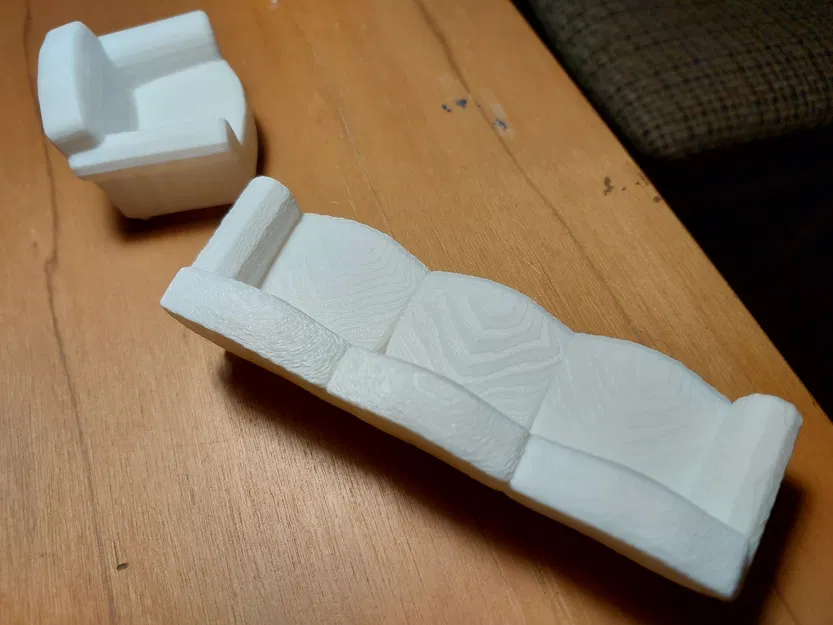 Ghế sofa Diva (Diva couch) mini cho nhà búp bê - Image 3