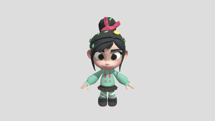 Mô Hình 3D Vanellope Von Schweetz - Disney Infinity - Image 1