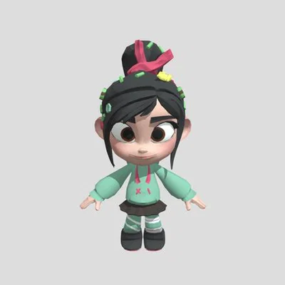 Mô Hình 3D Vanellope Von Schweetz - Disney Infinity