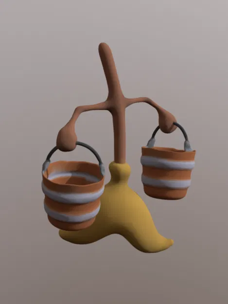 Cây Chổi Phép Thuật Disney Infinity Fantasia - Mô hình in 3D - Image 1