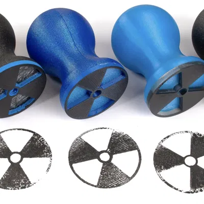 Con Dấu Cảnh Báo Phóng Xạ Độc Đáo Dùng Để In 3D