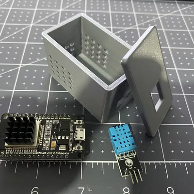 Hộp NodeMCU ESP32 Devkit V1 kèm cảm biến DHT11 (có khe thoáng)