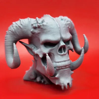 Đầu Quỷ Ogre Sừng Sắc - Mô Hình In 3D Trang Trí Độc Đáo