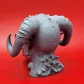 Đầu Quỷ Ogre Sừng Sắc - Mô Hình In 3D Trang Trí Độc Đáo - Thumbnail 3