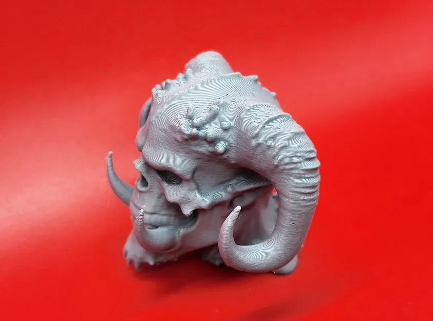 Đầu Quỷ Ogre Sừng Sắc - Mô Hình In 3D Trang Trí Độc Đáo - Image 4