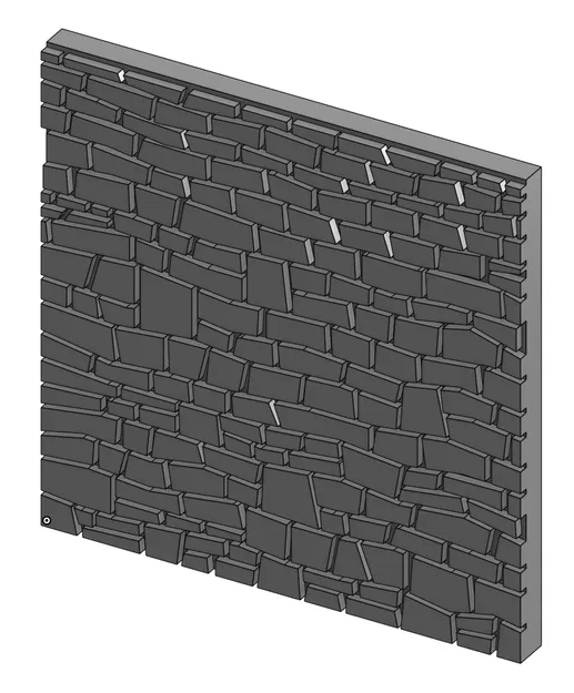 N Scale Limestone Wall Tile (Gạch tường đá limestone tỉ lệ N) - Image 1