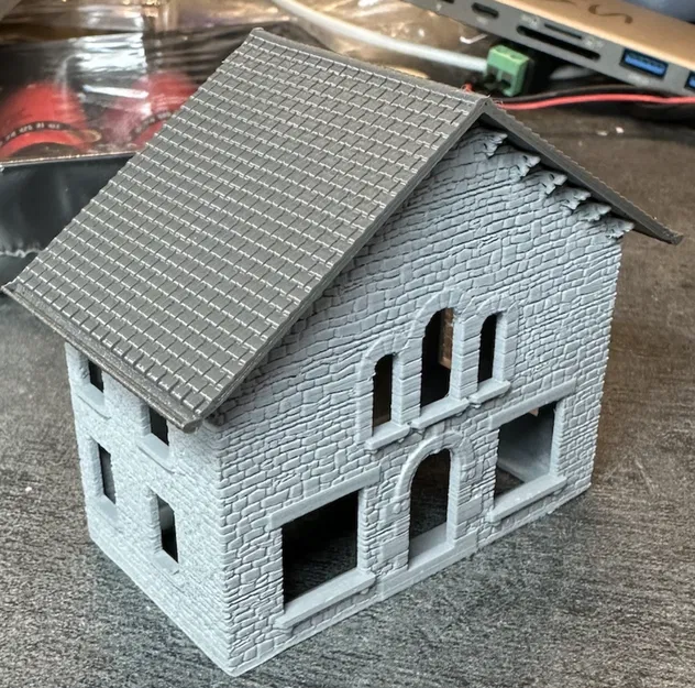 N Scale Limestone Wall Tile (Gạch tường đá limestone tỉ lệ N) - Image 2