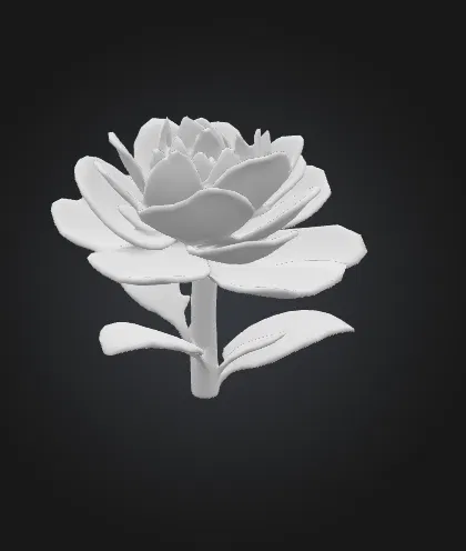 Mô Hình Hoa 3D Đẹp Mắt - Trang Trí Nhà Cửa Sáng Tạo - Image 1