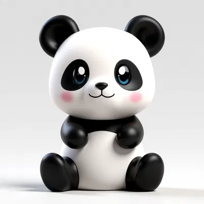 Mô Hình Gấu Trúc Chibi Đáng Yêu - In 3D Dễ Dàng