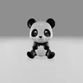 Mô Hình Gấu Trúc Chibi Đáng Yêu - In 3D Dễ Dàng - Thumbnail 2