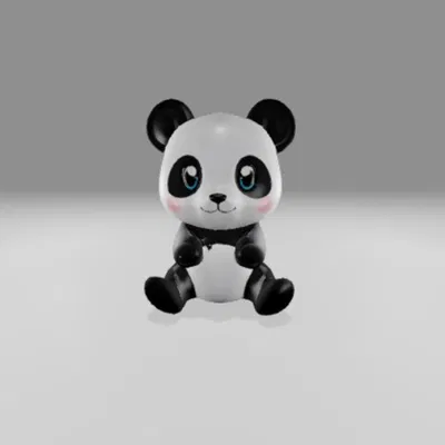 Mô Hình Gấu Trúc Chibi Đáng Yêu - In 3D Dễ Dàng
