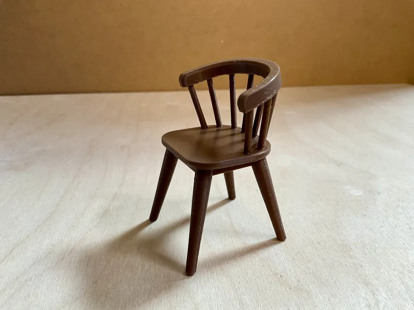 Bộ Bàn Ghế Cổ Điển Tỷ Lệ 1:12 Cho Nhà Búp Bê - Image 4