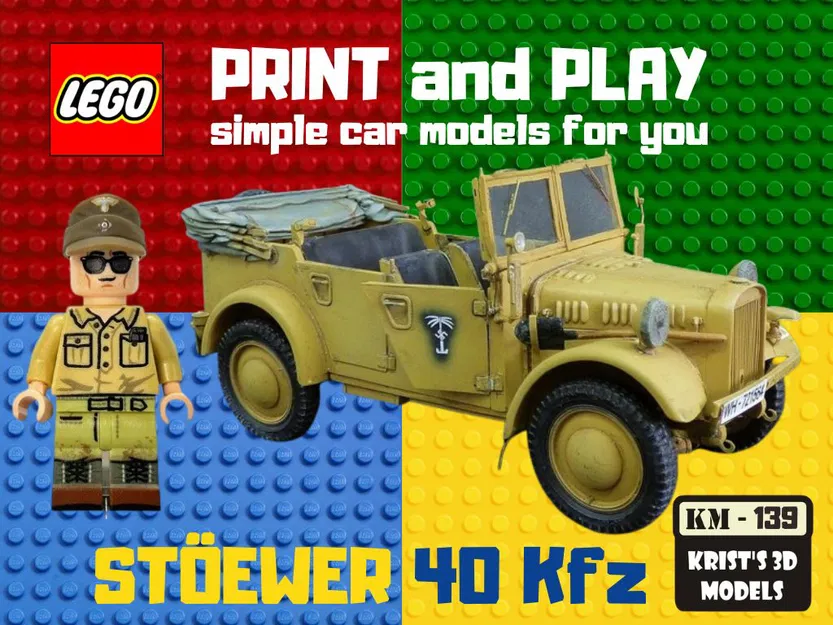 Xe Quân Sự LEGO STÖEWER 40 Kfz - Mô Hình Tái Hiện Lịch Sử - Image 1