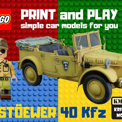 Xe Quân Sự LEGO STÖEWER 40 Kfz - Mô Hình Tái Hiện Lịch Sử