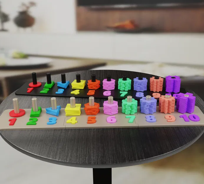 Puzzle Học Số & Hình Khối Cho Bé (Educational Number and Shape Puzzle) - Image 1