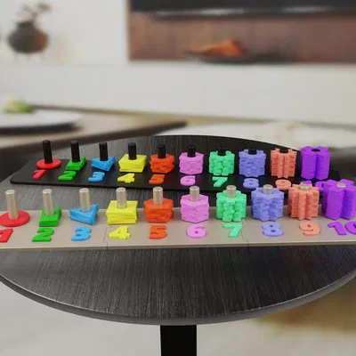 Puzzle Học Số & Hình Khối Cho Bé (Educational Number and Shape Puzzle)