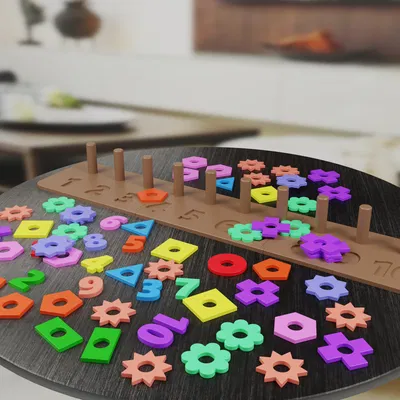 Puzzle Học Số & Hình Khối Cho Bé (Educational Number and Shape Puzzle)