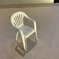 Ghế sân vườn màu trắng (White lawn chair) - Thumbnail 1