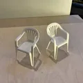 Ghế sân vườn màu trắng (White lawn chair) - Thumbnail 3