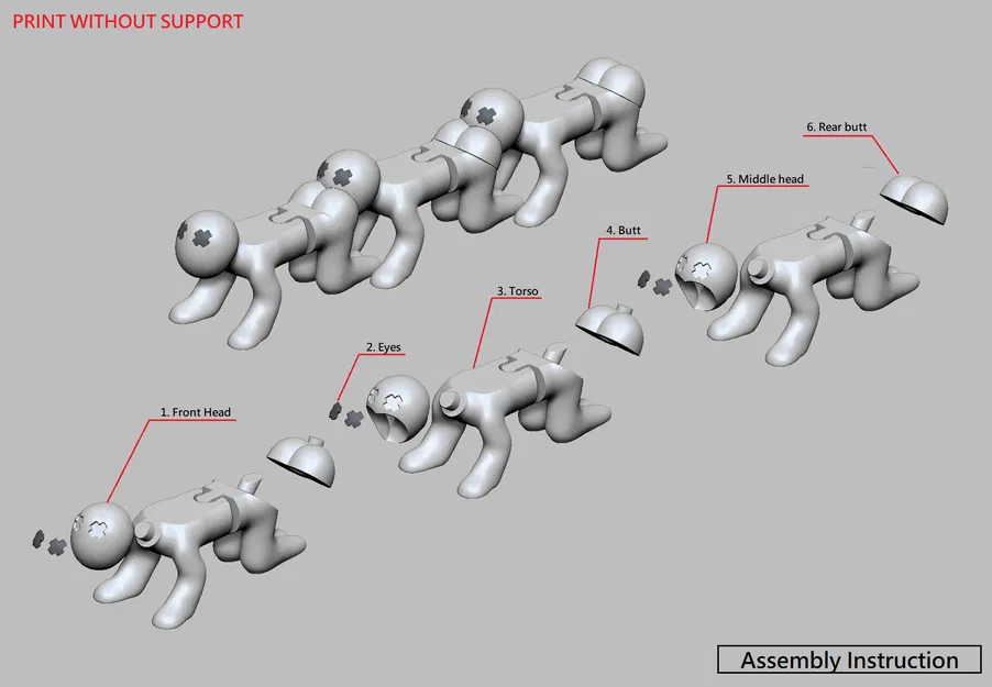 Rết Người Khớp Nối (Articulated Human Centipede) - Không Cần Support - Image 3