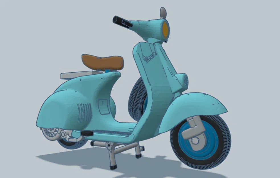 Mô Hình Xe Vespa 1960 Tái Hiện Cổ Điển Cho Người Yêu Xe - Image 3