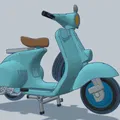 Mô Hình Xe Vespa 1960 Tái Hiện Cổ Điển Cho Người Yêu Xe - Thumbnail 3