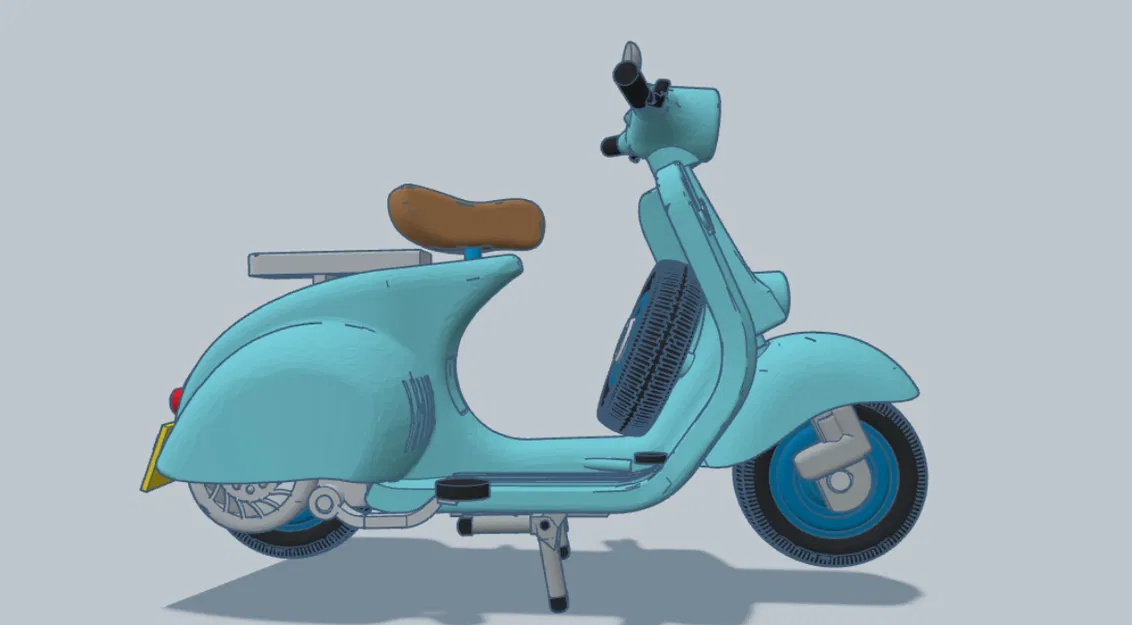 Mô Hình Xe Vespa 1960 Tái Hiện Cổ Điển Cho Người Yêu Xe - Image 5