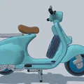 Mô Hình Xe Vespa 1960 Tái Hiện Cổ Điển Cho Người Yêu Xe - Thumbnail 5