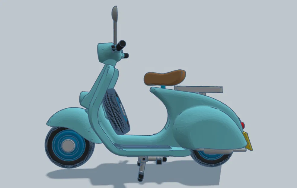 Mô Hình Xe Vespa 1960 Tái Hiện Cổ Điển Cho Người Yêu Xe - Image 7